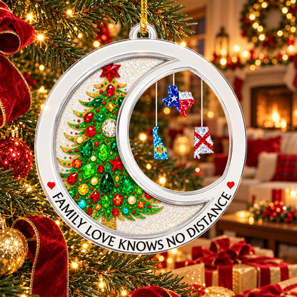 The Rhinestone Family Love Knows No Distance- Personalized Acrylic Ornament - Christmas Acrylic Ornament 348c844f-50be-4247-8a69-c08a0db74be9-1.jpg