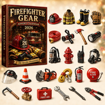 Firefighter Gear Advent Calendar 2026 - 24-Day Festive Countdown, Acrylic Charms Blind Box - Gift For Firefighters 34cb29ba-2ead-421f-a992-73839a89b1c4-firefighter.jpg