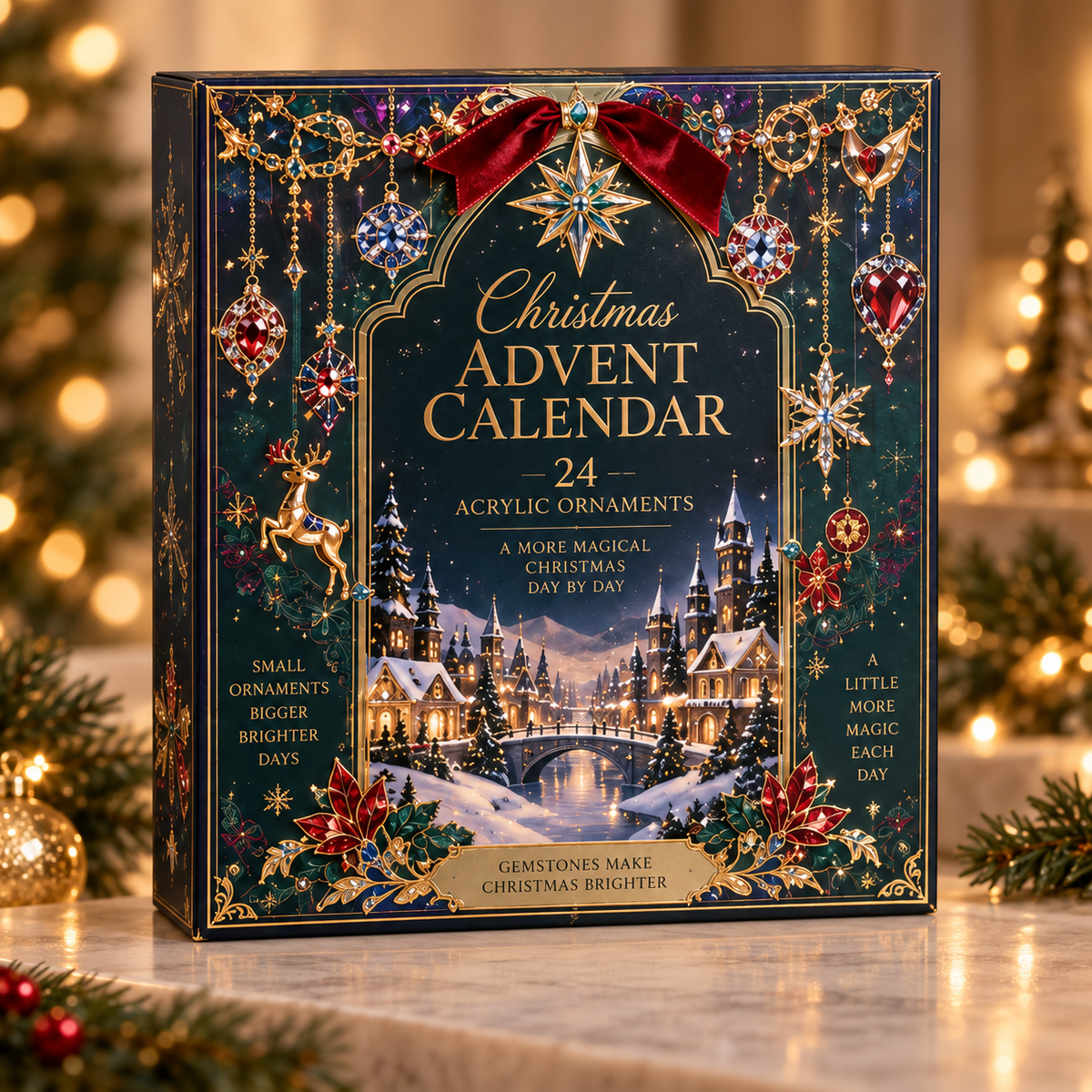 2026 Christmas Advent Calendar with 24 Acrylic Ornaments, Jewel-Inspired Holiday Countdown Calendar, 24 Days of Christmas Mini Keepsake Decorations, Festive Gift for Kids, Adults & Families 35798d33-b88d-43f1-954b-e81dd52a71b0-3.png