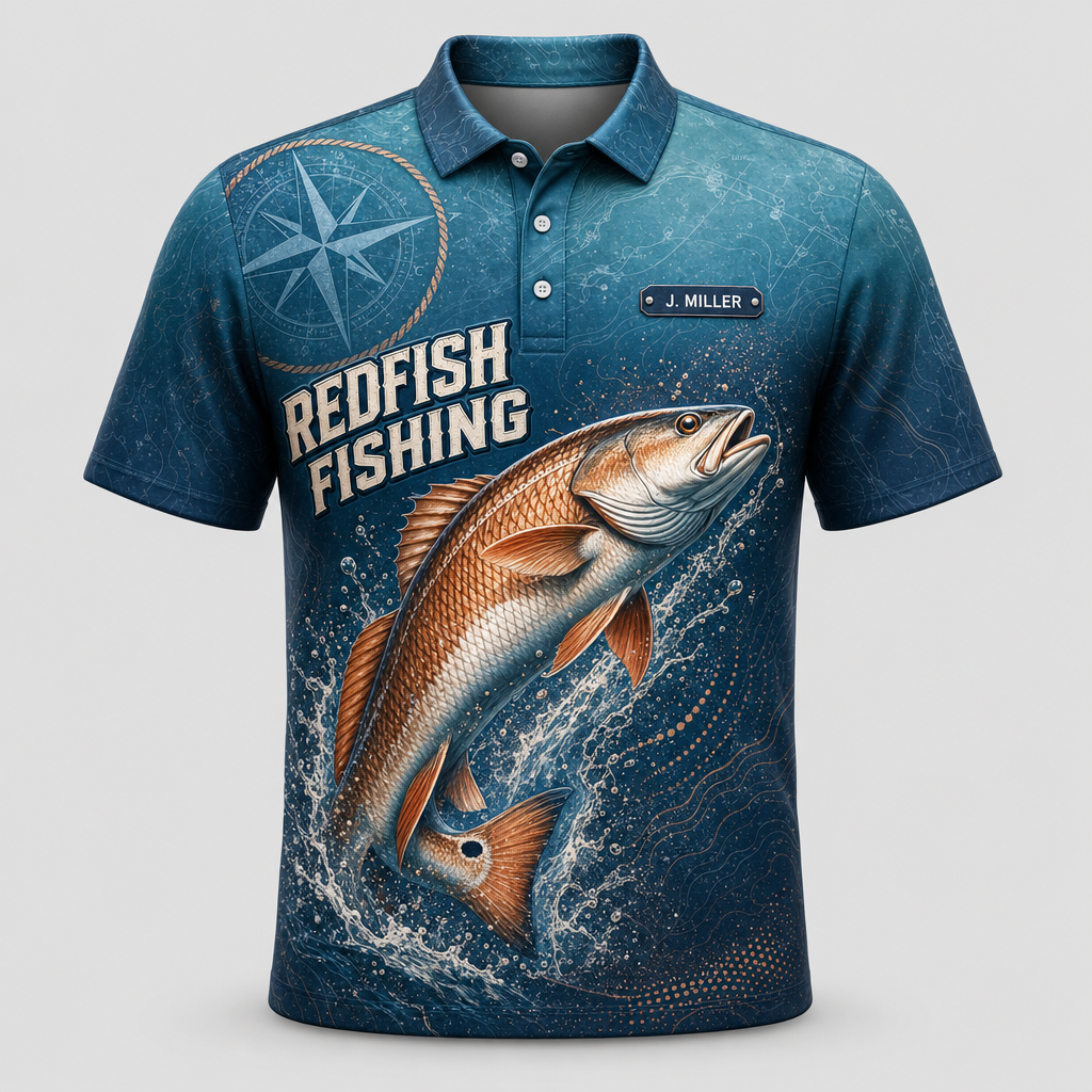 Redfish Fishing Nautical AOP Polo – Custom Name - Personalized Polo shirt - All over printed 357b7ab3-7e04-4849-8248-61979a00154d.png