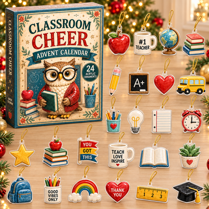 Classroom Cheer Advent Calendar 2026 - 24-Day Festive Countdown, Acrylic Charms Blind Box - Gift For Teacher 35b1840c-9863-44db-b051-12bc3491cafc-classroom-box-charms.png