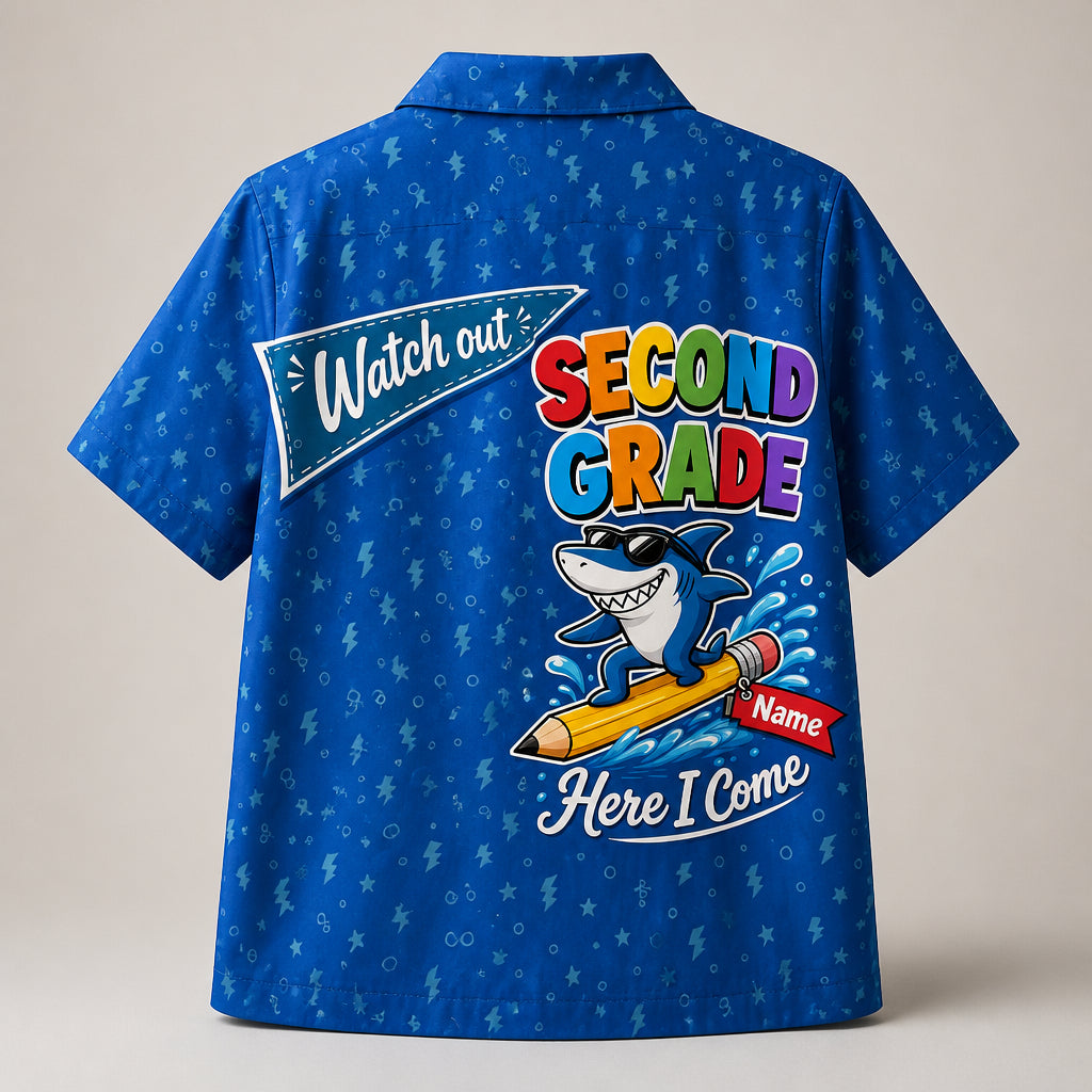 Watch Out Second Grade Shark AOP Kids Hawaiian – Personalized Name - Personalized Hawaiian Kids Shirt - AOP 35ee6a47-a960-4113-9c32-8dc1afd9ec33.jpg