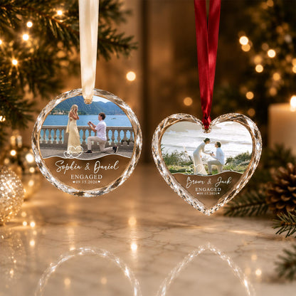 Custom Engagement Photo Ornament, Engagement Ornament, Couple Photo Engaged Ornament, Marriage Proposal Gift,Wedding Newlywed Photo Keepsake 3660ffab-4baf-4a87-b8b3-86dd02926515-12.jpg