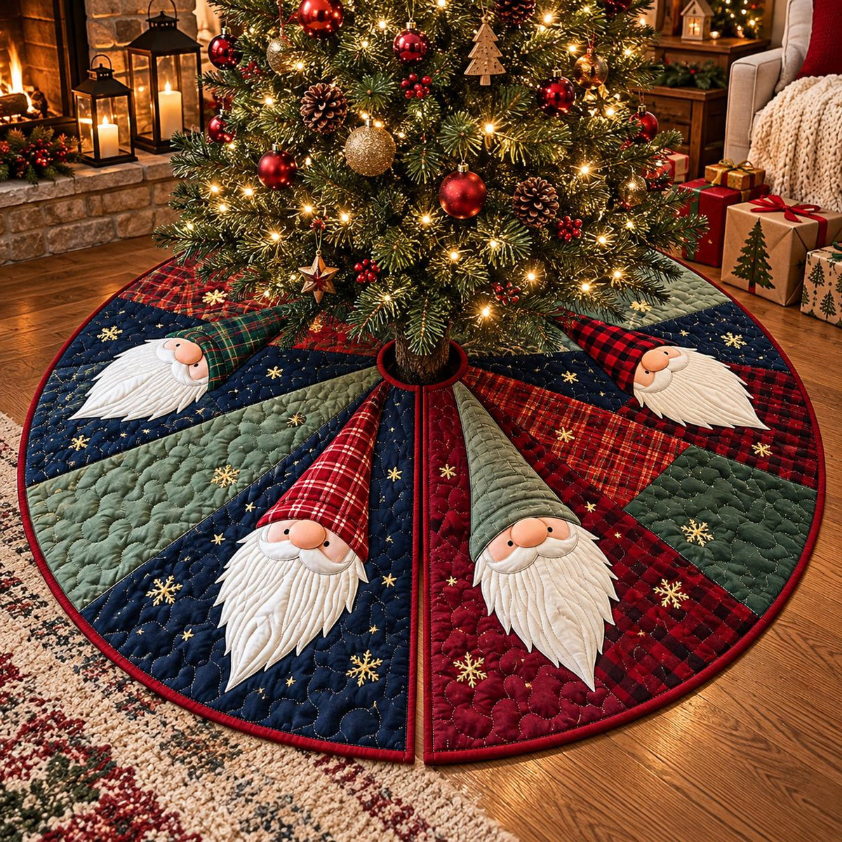 Nordic Gnome Christmas Tree Skirt, Holiday Plaid Winter Decor 366e6784-4e74-4756-a0e9-bb2847110e0a-banner-3.jpg