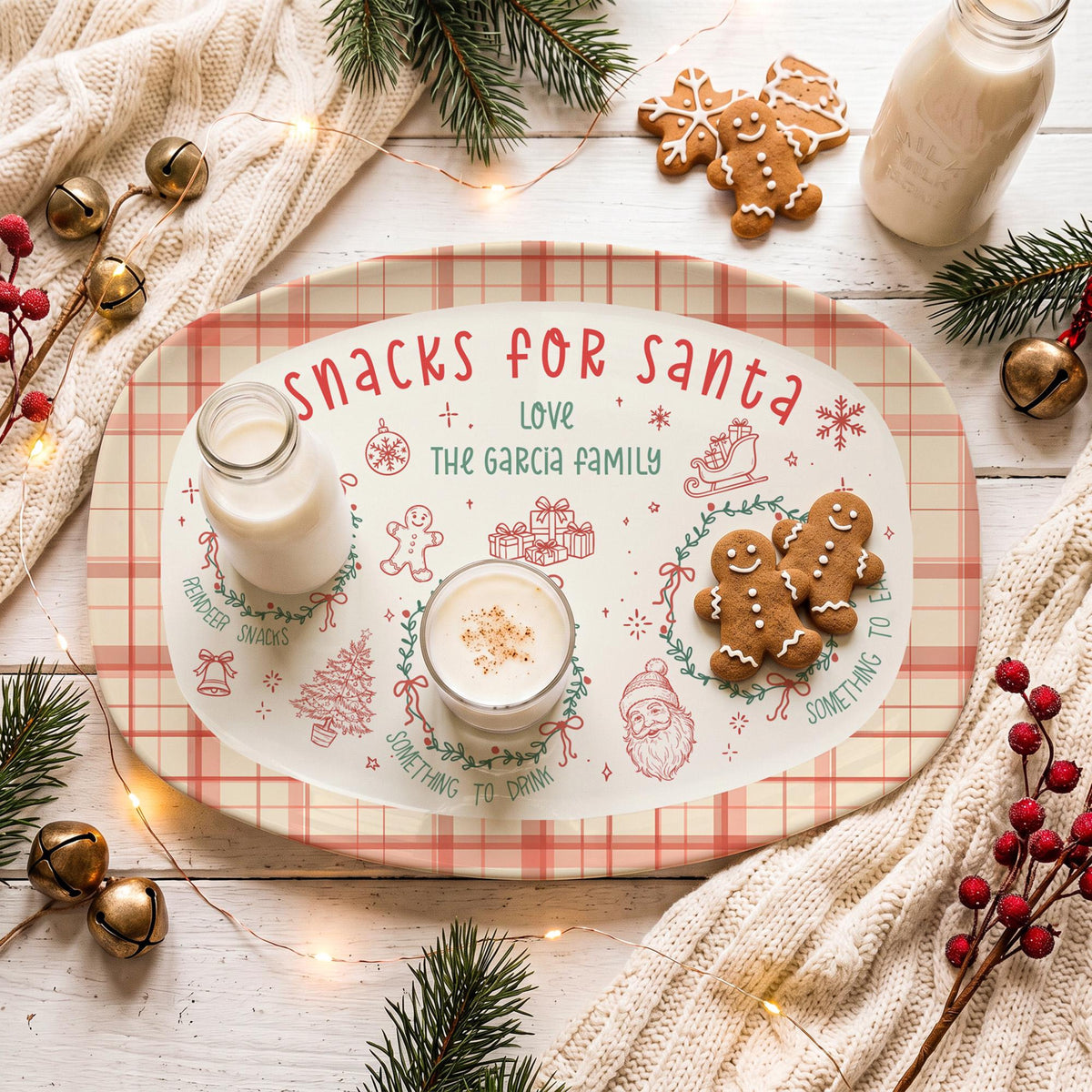 Personalized Santa Cookie Plate, Cookies for Santa Platter, Custom Holiday Christmas Plate for Family, Christmas Gift 36890965-1bc1-441b-95f0-fcb78b243983-4.jpg