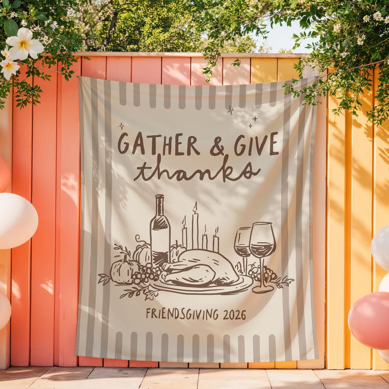 Personalized Friendsgiving Backdrop – Gather & Give Thanks Thanksgiving Tapestry, Custom Fall Party Banner & Autumn Decor 36c044bf-299e-4260-b139-06002e4eeacd-m6.jpg