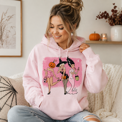 Pretty, Spooky & Unbothered Halloween Hoodie, T-Shirt – Retro Monster Girls Graphic Shirt, Pink Witchy Halloween Gift For Her 3712d352-d081-4a23-8457-69d8bcded97e-h-m.png