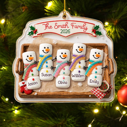 Marsmallow Snowman Family - Personalized Acrylic Ornament - Christmas Gift For Family 37e158c3-65c8-42f4-9e85-1e9a305f1b3f-2_converted.png