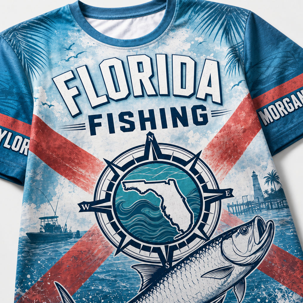 Florida Fishing AOP Tee - Personalized Sleeve Names - Personalized T-Shirt - All Over Printed 3873bcff-e543-4043-b5d2-fb057f86bcad.jpg