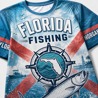 Florida Fishing AOP Tee - Personalized Sleeve Names - Personalized T-Shirt - All Over Printed 3873bcff-e543-4043-b5d2-fb057f86bcad.jpg