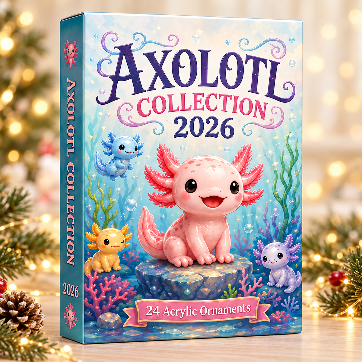 Axolotl Collection Advent Calendar 2026 - 24-Day Festive Countdown, Acrylic Charms Blind Box - Gift For Axolotl Lovers 38d86d1c-282c-4f9a-b9af-accd69f69f9b-axololt-box.png