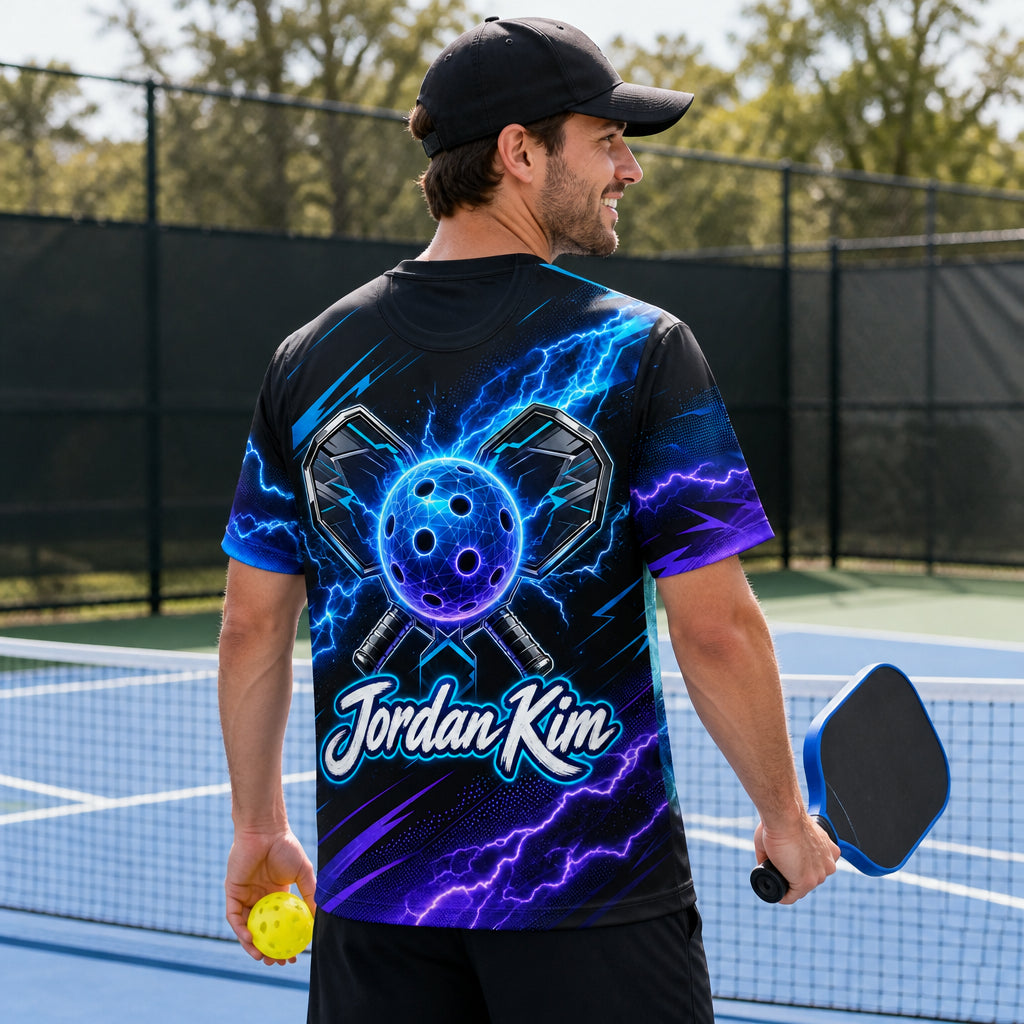 Custom Pickleball Lightning Team Jersey – Add Team Name & Player Name - Personalized T-Shirt - All over printed 38e0dee6-f7f4-42dc-b522-9d42bc495fe6.jpg