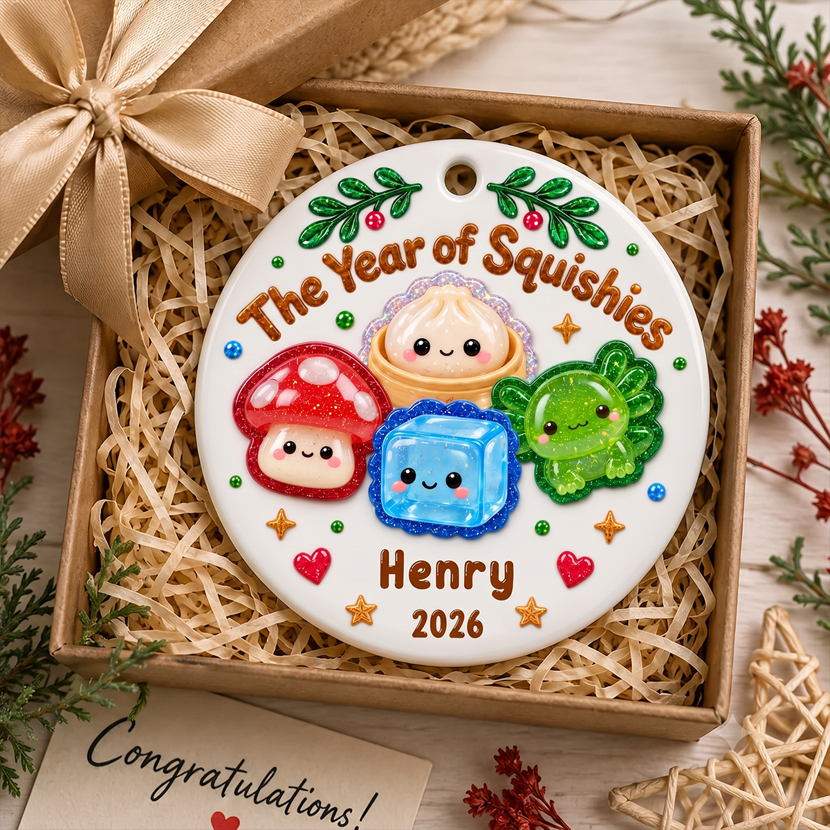 Lovely Squishies - Personalized Real 3D Raised Ornament 38f759d6-e253-45be-a00b-f3e6fb9e2750-3-35-.png