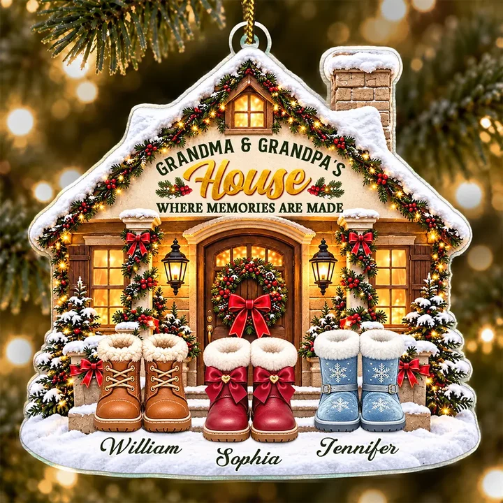 Christmas Gift For Grandparents - Personalized Names Grandkids Welcome Acrylic Ornament 391d553d-81d8-440c-9c7d-144b2336e386-ChristmasGiftForGrandparents-PersonalizedNamesGrandkidsWelcomeAcrylicOrnament-PA061-CLA4121-DEF.png