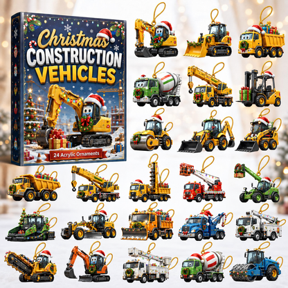 Christmas Construction Vehicles Advent Calendar 2026 - 24-Day Festive Countdown, Acrylic Charms Blind Box - Gift For Kids, Family & Friends 39d3dccb-c250-4854-9430-404eca030ae1-construc-vehicles-box-charms.png