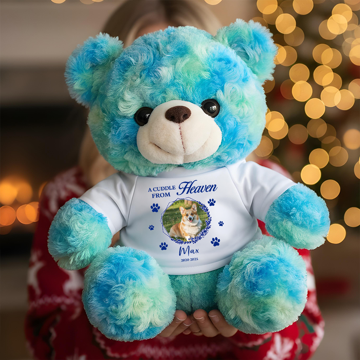 Custom Photo Dog Loss - Personalized Teddy Bear