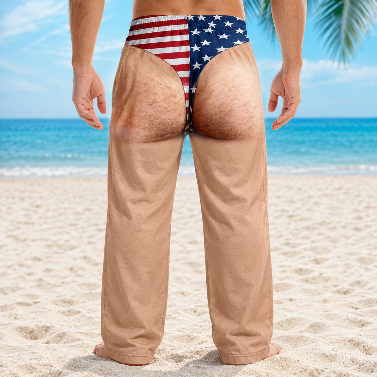 Freedom And Chill - Custom Funny Patriotic Men Pyjama Pants