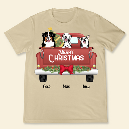Merry Christmas Custom Dog Breed Christmas Truck Personalized T Shirt Winter Season Gift For Best Friends , Christmas Gift For Dog Lovers 3_15755512-d2e0-4eb3-993d-28b8ffc9b624.png