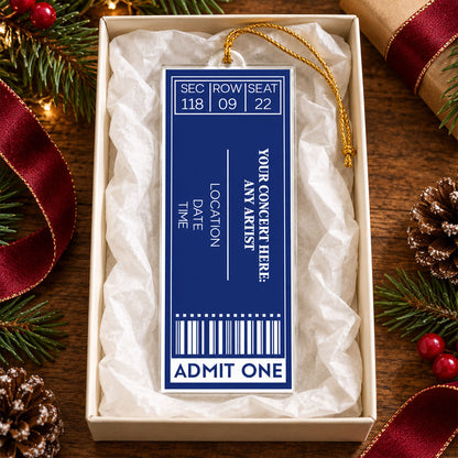 Favorite Concert Ticket Music Lovers Gifts, For Daughters, Friends - Personalized Acrylic Ornament