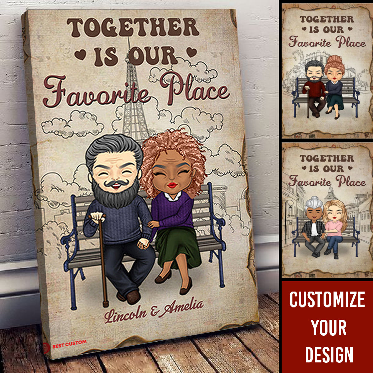 Together Is Our Favorite Place - Personalized Canvas - Gift For Couple 3_22.jpg