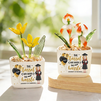 Graduation 2026 - Personalized Glass Everlasting Flowers