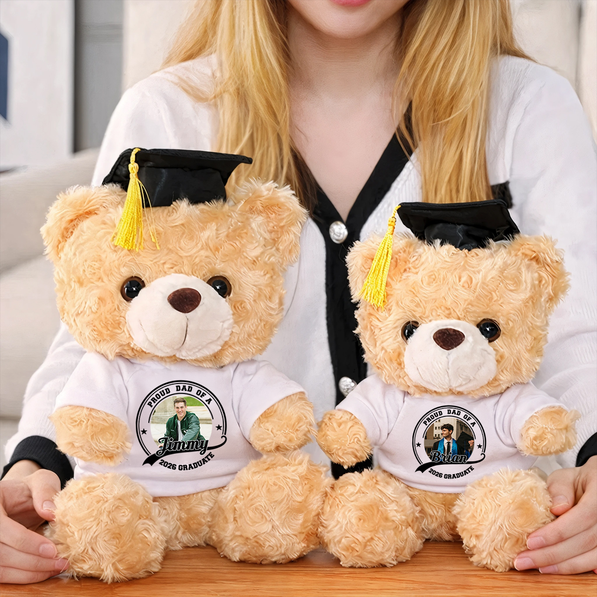 Congrats Graduation So Proud - Personalized Teddy Bear