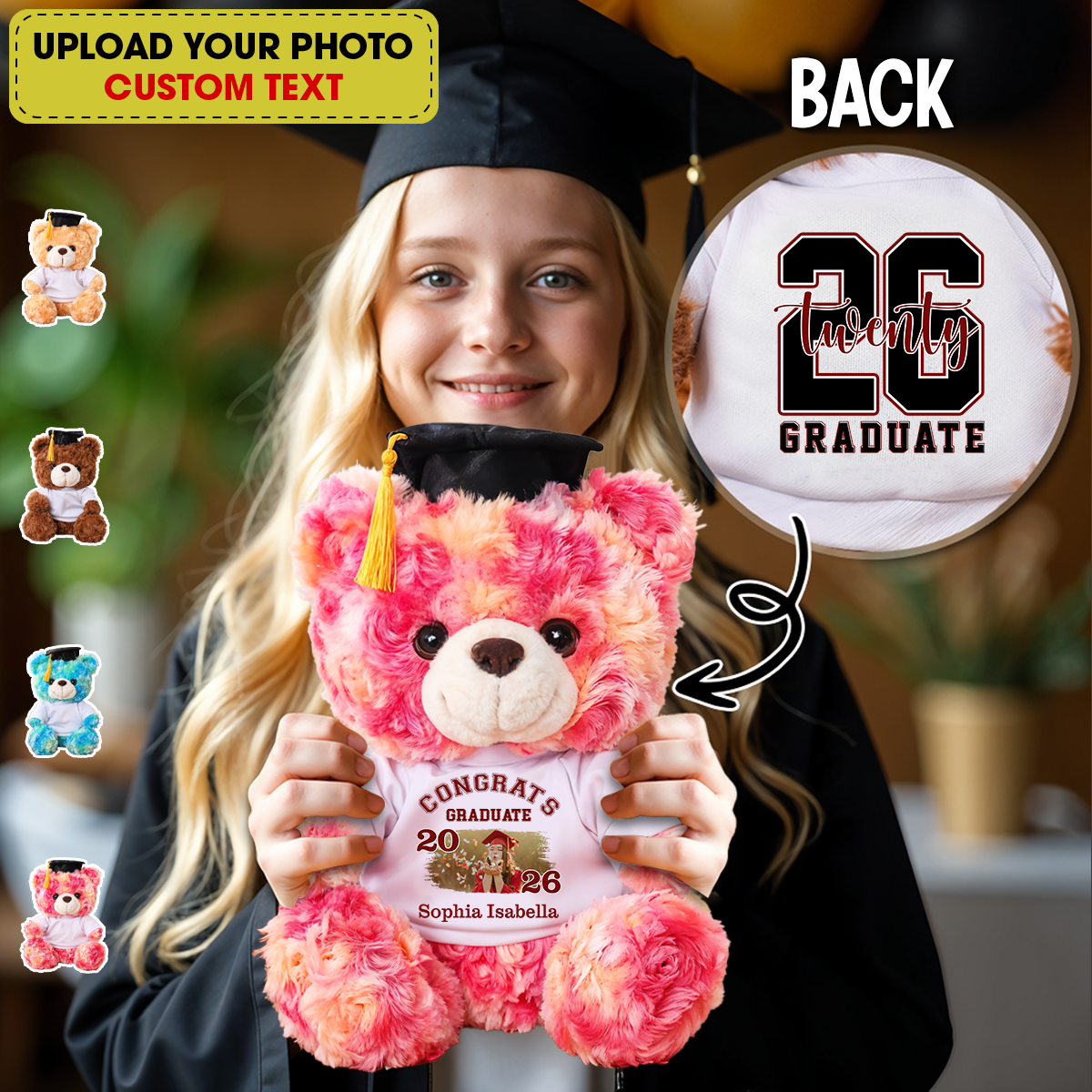 Congrats Class Of 26 Personalized Graduation Teddy Bear