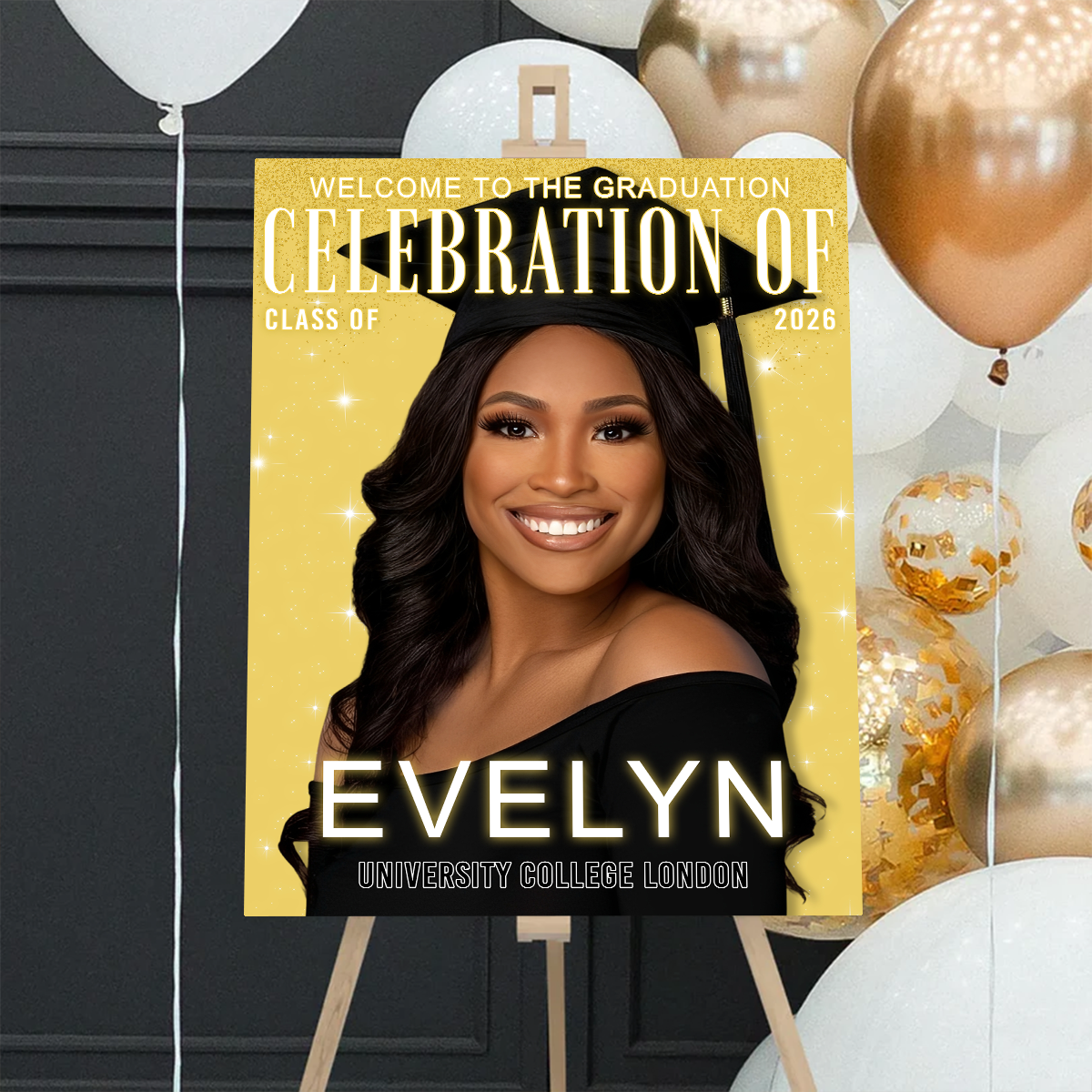 Trendy Magazine Cover - Graduation Welcome Sign Party