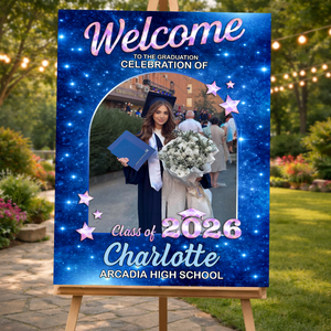 Class Of 2026 Star - Graduation Welcome Sign Party