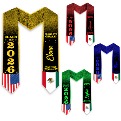 Custom Photo Graduation Stoles - Personalized Stoles