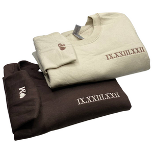 Personalized Roman Numeral Date and Initial Perfect for Couple's Anniversary Embroidered Shirt 3_5000x_c3c40fa6-59b8-44e5-b972-47648a9469f3.png