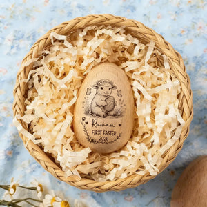 Personalized First Easter Wooden Egg Keepsake - Wooden Easter Eggs