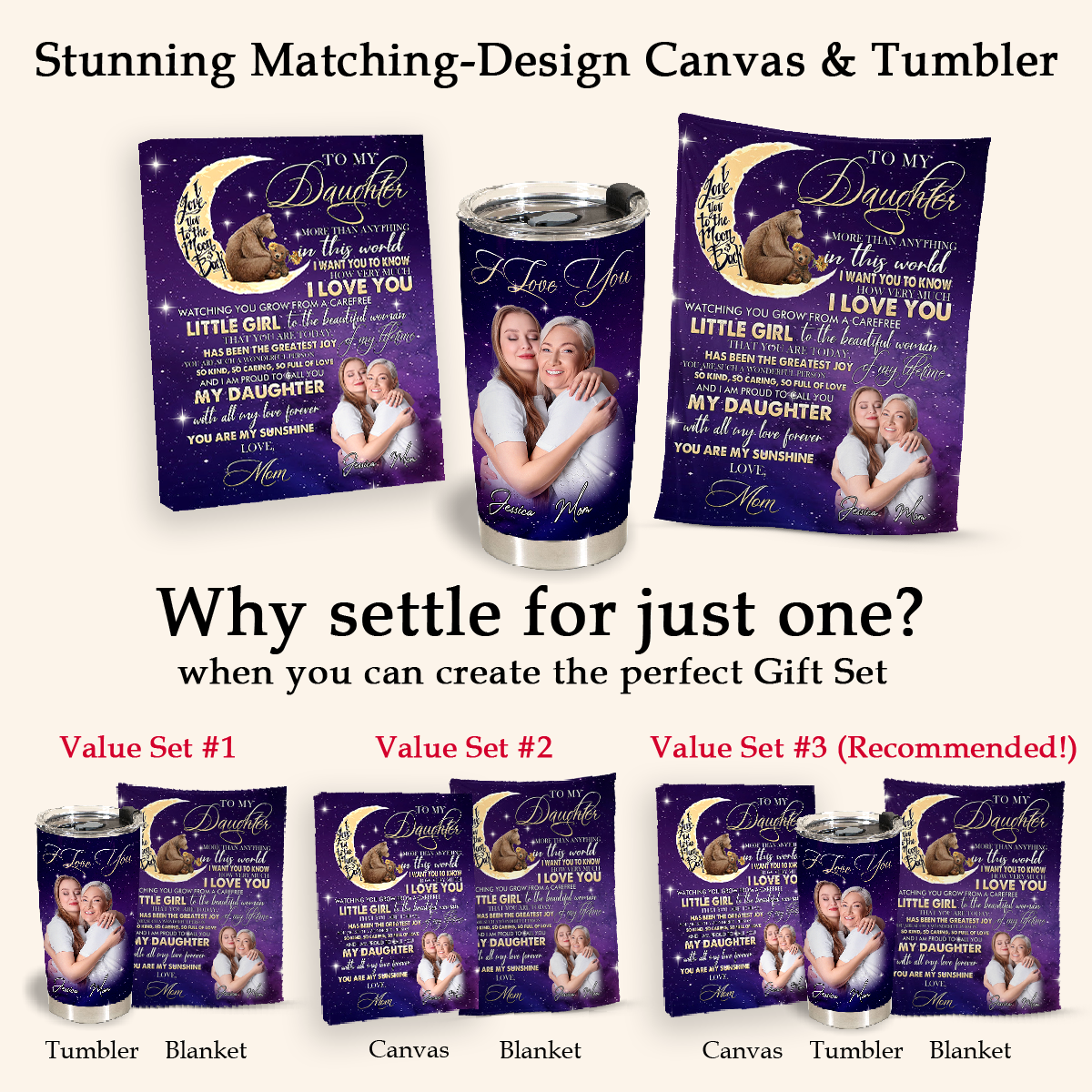 Personalized Throws With Pictures - To My Daughter You Are My Sunshine - Mom To Daughter, Personalized Gift For Daughter 3_58705fd6-95d9-4b9e-966b-a7df95802012.png