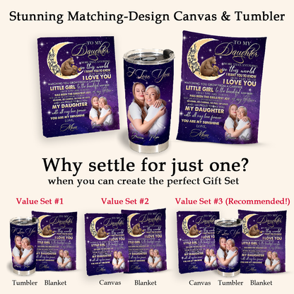 Personalized Throws With Pictures - To My Daughter You Are My Sunshine - Mom To Daughter, Personalized Gift For Daughter 3_58705fd6-95d9-4b9e-966b-a7df95802012.png