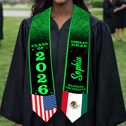 Custom Photo Graduation Stoles - Personalized Stoles
