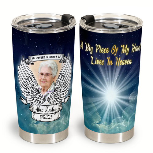 Memory Gifts - A Big Piece Of My Heart - Personalized Stainless Steel Tumbler 3_72b69a25-e7fe-4ac0-9064-0a7e99b1e67e.png