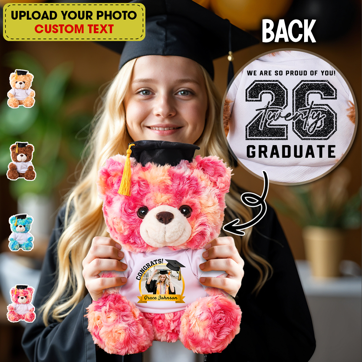 Congrats Personalized Graduation Teddy Bear