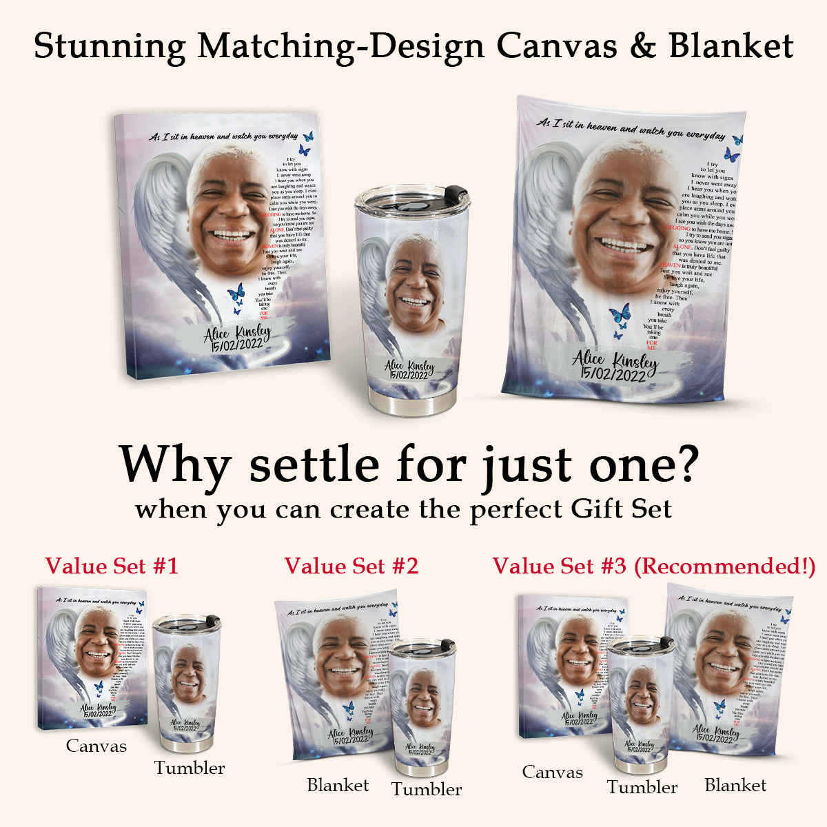 In Loving Memory Gifts - As I Sit In Heaven Angel Wings - Personalized Tumbler Cup 3_7d1632fc-62ab-4ca6-8ec8-67cb251cf166.png