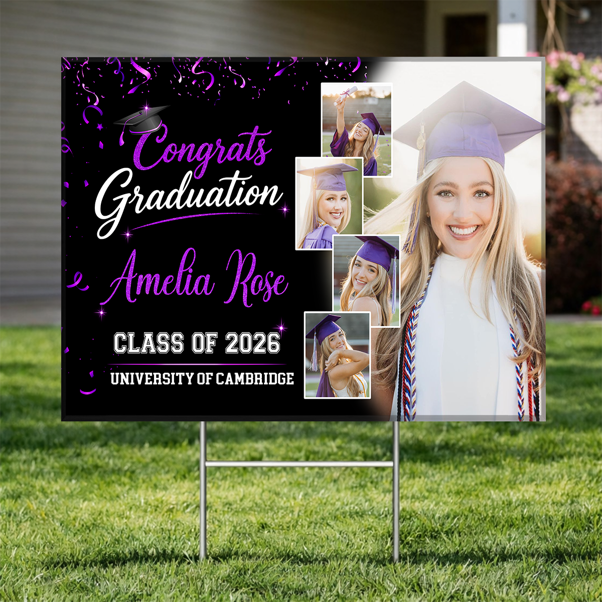 Graduation Party Yard Sign - Class of 2026 Lawn Sign