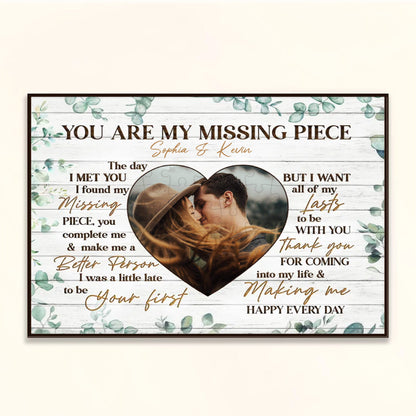 You Are My Missing Piece Couple Custom Photo Personalized Poster-Canvas Gift For Couple 3_8.jpg
