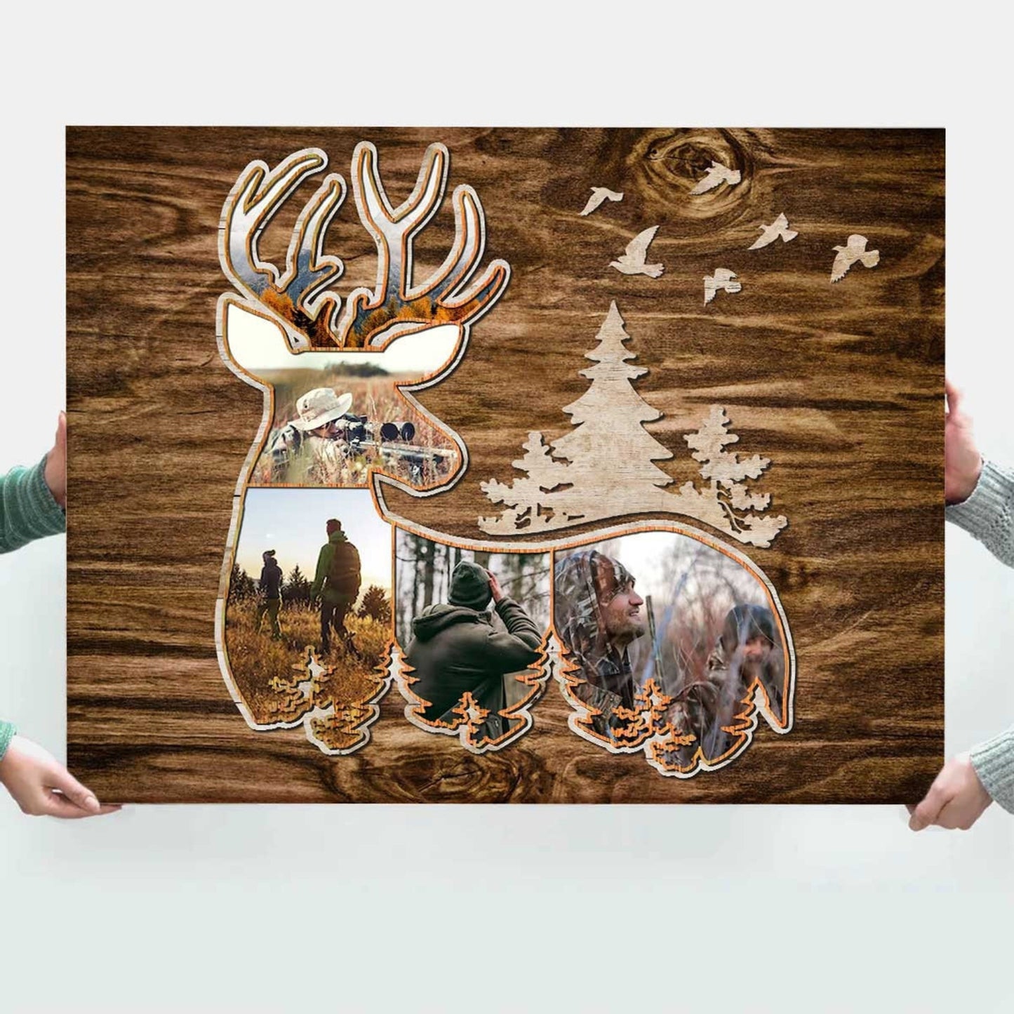 Deer Hunting Photo Collage - Personalized Canvas - Gift For Father, Father's Day, Birthday Gift 3_816bd5b0-7ae7-4e73-9d5e-10efac8aa1df.jpg