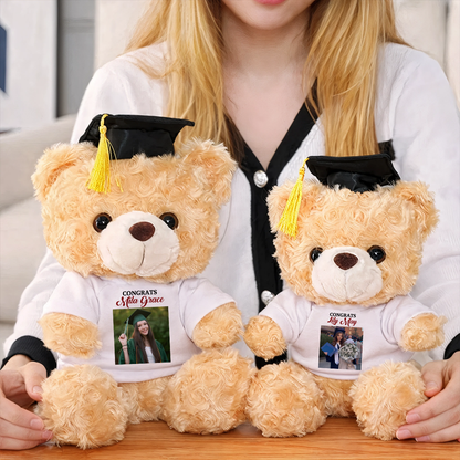 Graduate Bear - Teddy Bear With Personalized Shirt