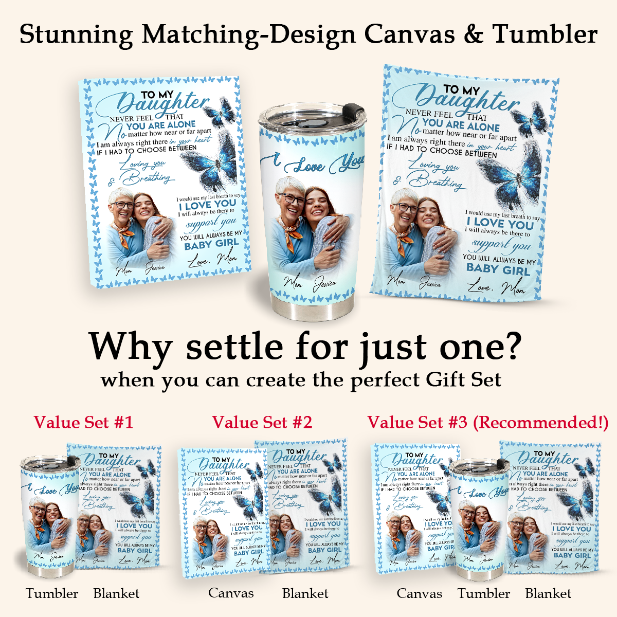 Personalized Fleece Blankets With Pictures - To My Daughter You Will Always Be My Baby Girl - Mom To Daughter, Personalized Gift For Daughter 3_87ac21e5-0e5b-4f0f-9149-dced34cb3540.png