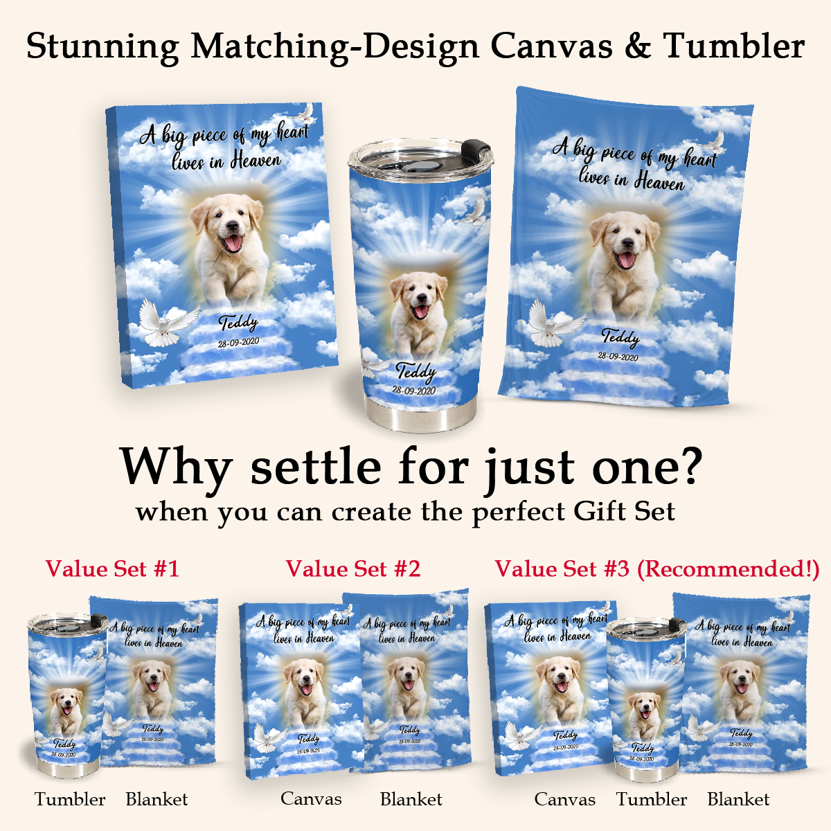 Dog Memorial Blanket - A Piece Of My Heart Lives In Heaven - Memorial Dog Gift 3_900e5cc6-ed2c-4c8a-883b-15bd480e0f85.png