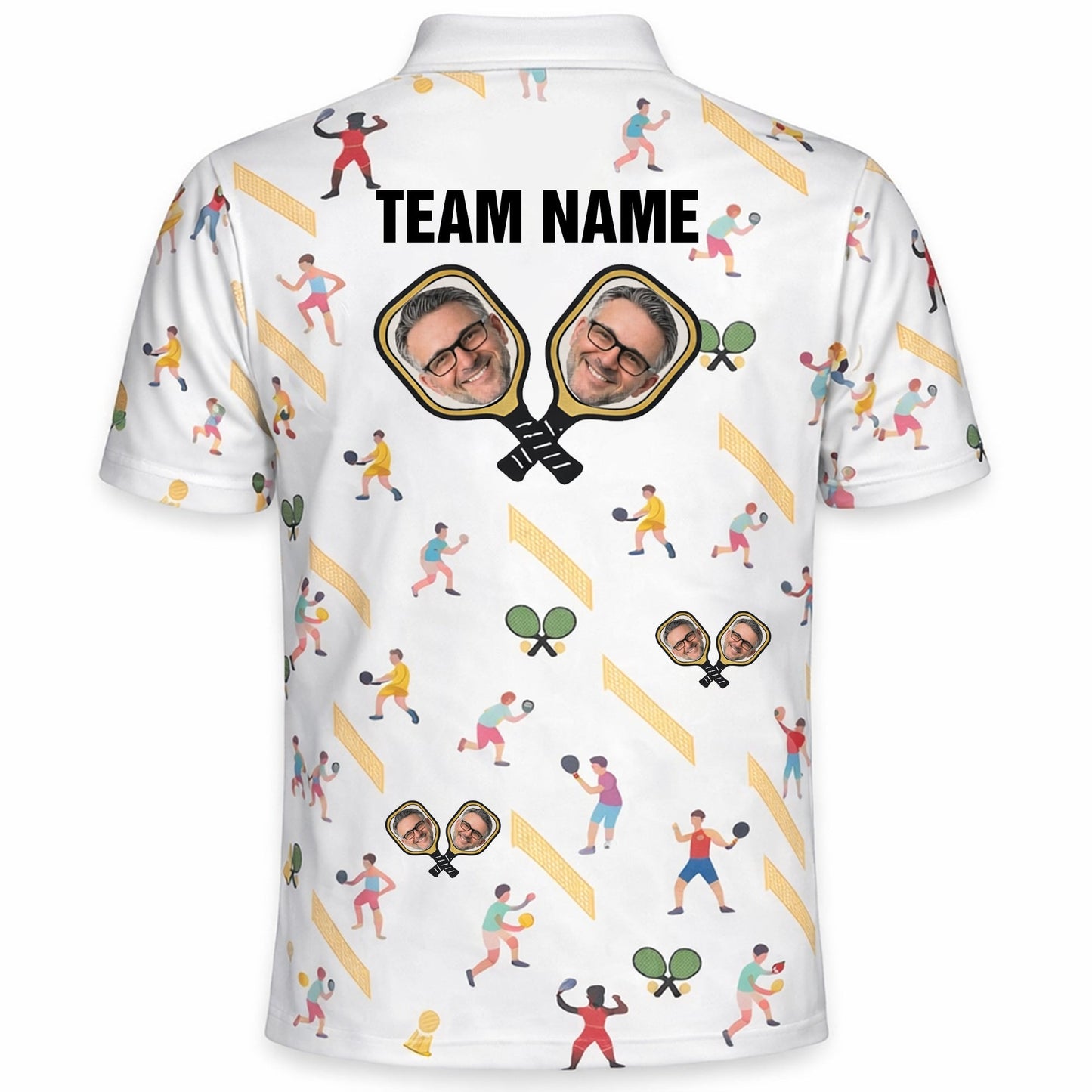 Custom Name Photo Face Player Pattern Print