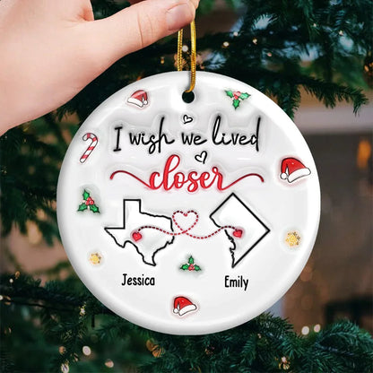 Long Distance Friends - Personalized 3D Inflated Effect Printed Ornament - Christmas For Friends, Besties, Family 3_94c5ccd8-1b00-4fba-9815-c4d864235b34.jpg