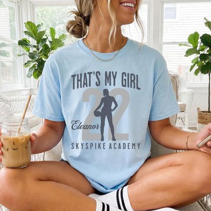 That's My Girl Volleyball Mom Dad -Personalized Shirt for Volleyball Mom Dad