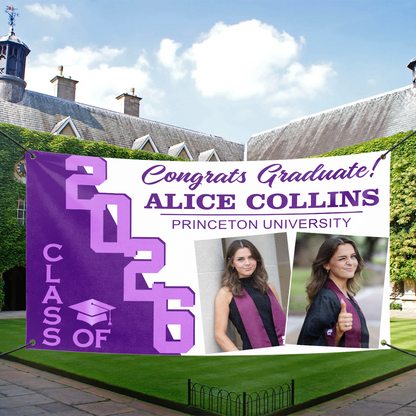 Congratulations Photo Banner, Class of 2026 Banner