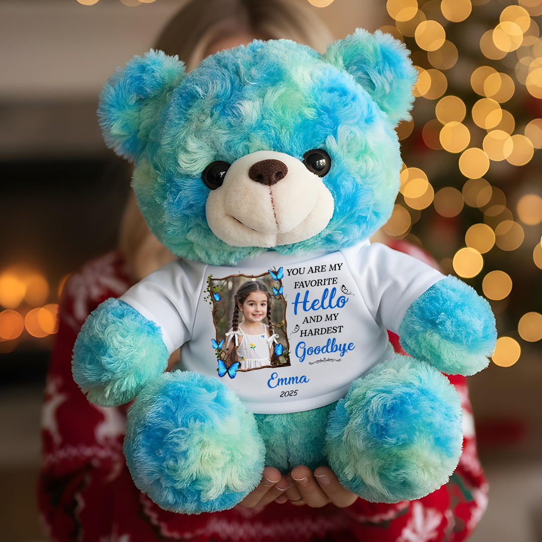 My Favorite Hello Memorial - Personalized Teddy Bear