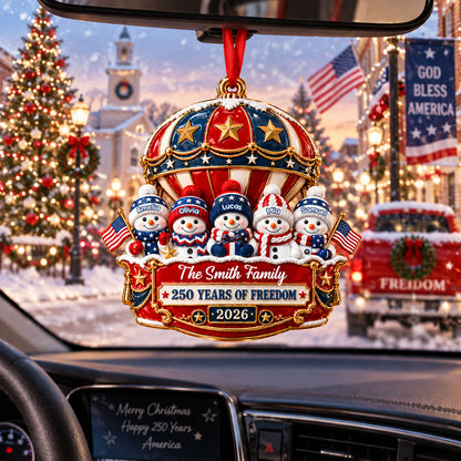 Snowman Ornament 250th Anniversary - Real 3D Raised Ornament